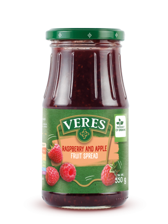 Raspberry and Apple Fruit Spread (630 g, Veres)