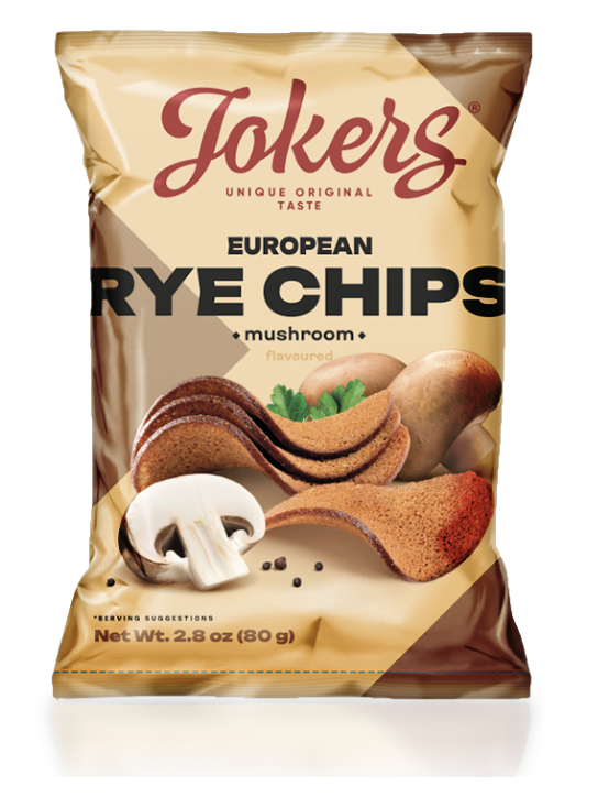 Rye Chips with Mushroom Flavour (80 g, JokerS)