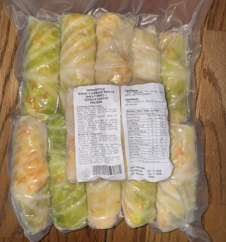 Sour Cabbage Rolls (1.350 kg, Family Pack - Frozen)