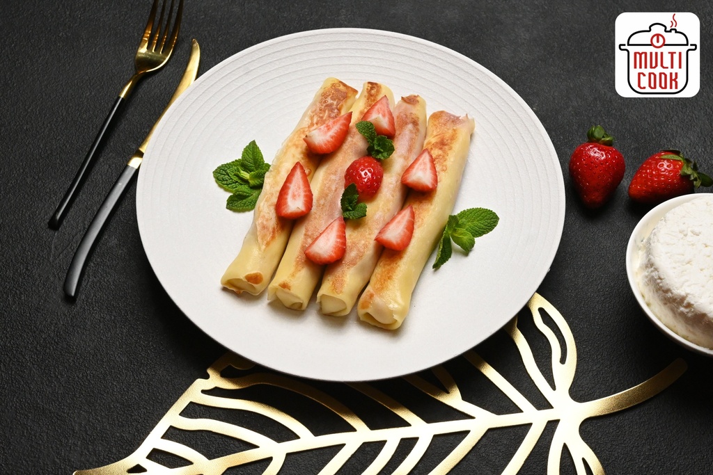 Cottage Cheese and Strawberry Crepes (425 g, Frozen)