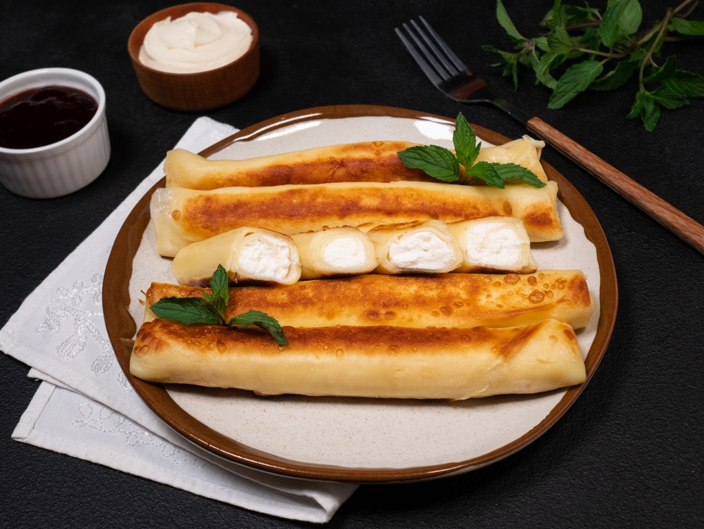 Sweet Cottage Cheese Crepes (425 g, Frozen)
