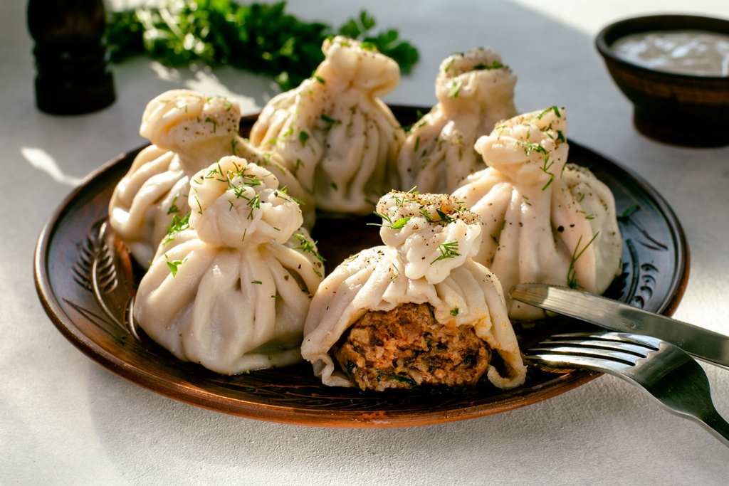 Pork and Beef Khinkali (480 g, Frozen)