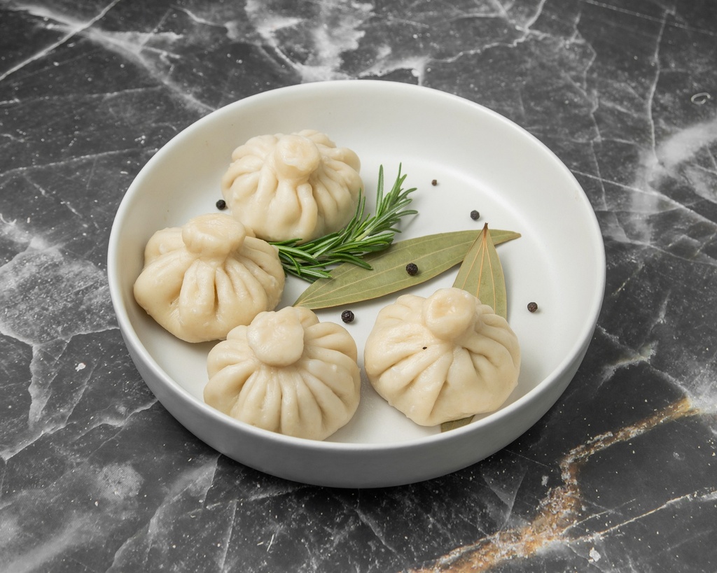 Pork and Beef Khinkali (4 pcs, Ready-to-Eat)