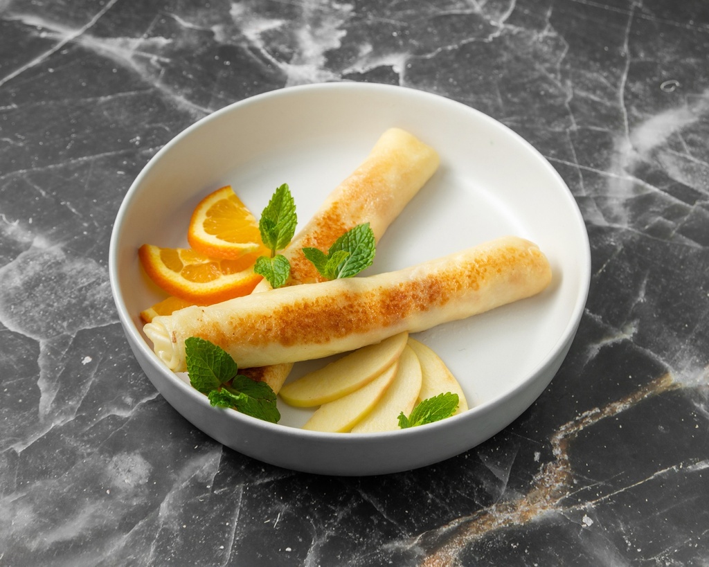 Poppy Seed and Sour Cherry Crepes (2 pcs + Dips, Ready-to-Eat)