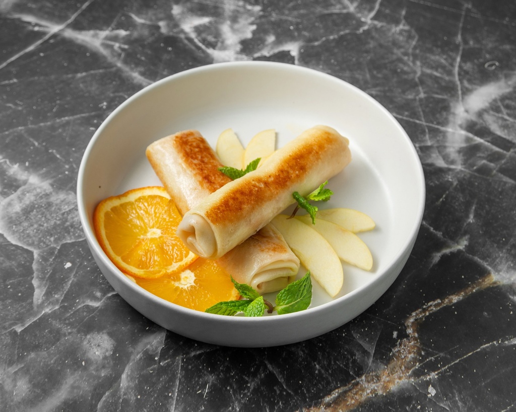 Banana and Condensed Milk Crepes (2 pcs + Dips, Ready-to-Eat)