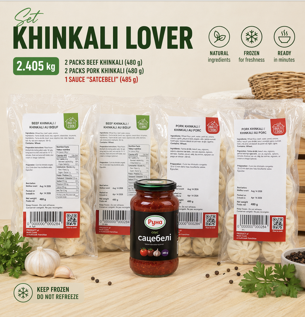 Khinkali Lover Set, 2.4 kg 🔥 Save 15%