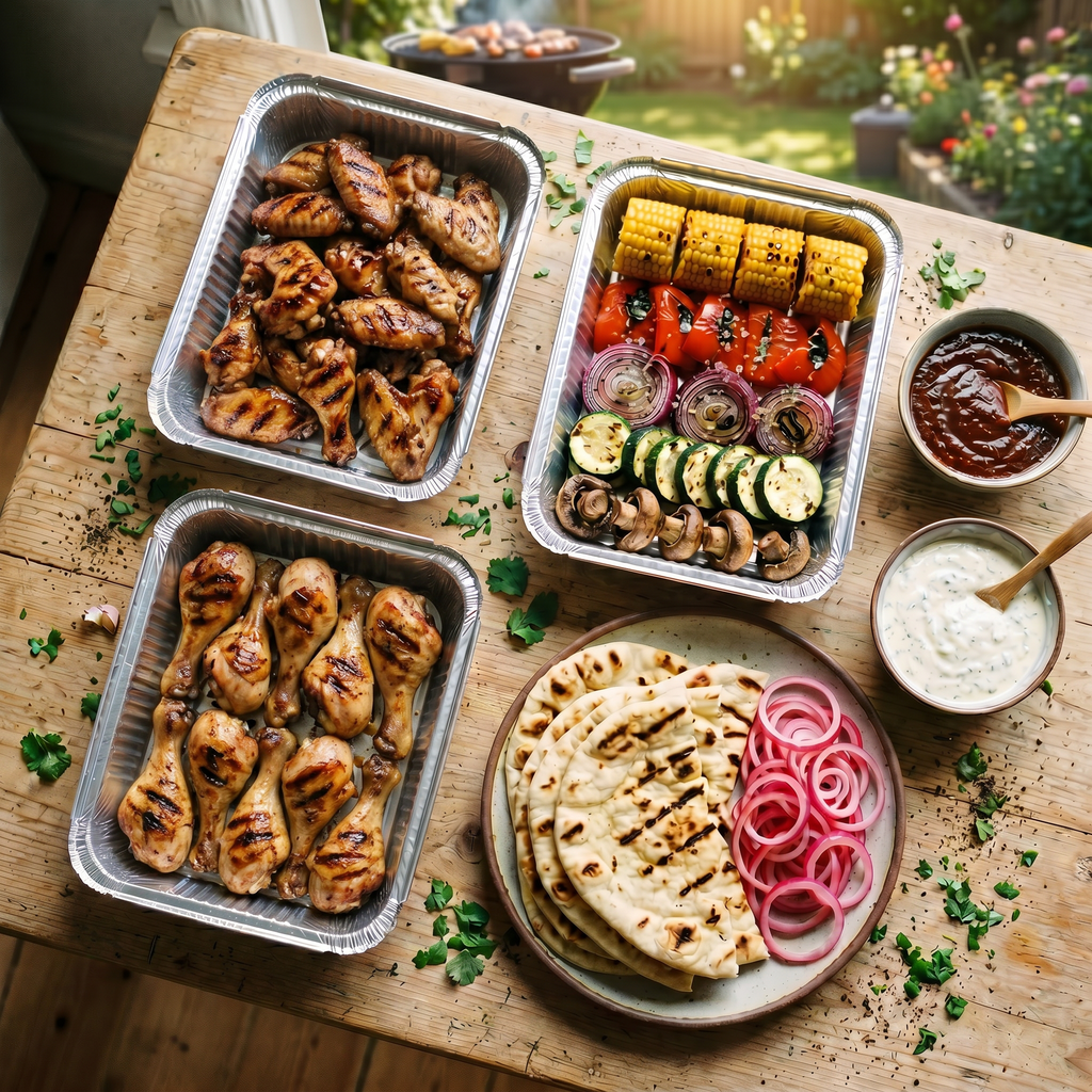 Chicken and Wings Ready-to-Grill Set (4–6 people, ~4.3 kg) - 24h Pre-Order ⭐