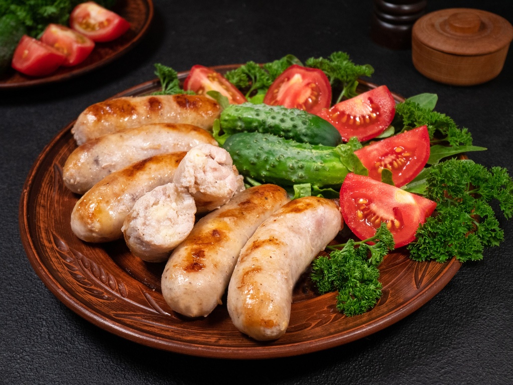 Chicken and Cheese Sausages (400 g, Frozen)