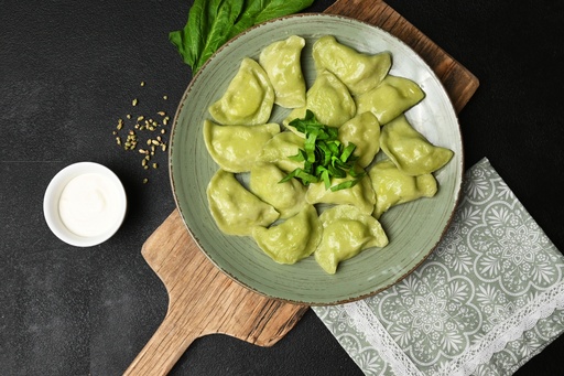 Cottage Cheese and Spinach Pierogies (700g, Frozen)